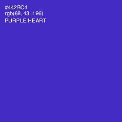 #442BC4 - Purple Heart Color Image